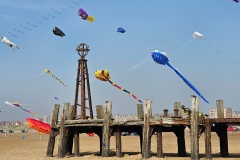 Kites on the Beach by Roy Dickinson - C